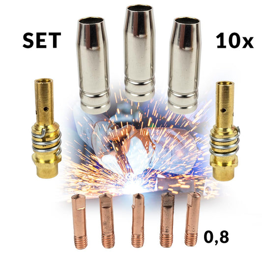 Set rezervnih dizni i šoba za CO2 - 0,8 mm - Mediteran Shop