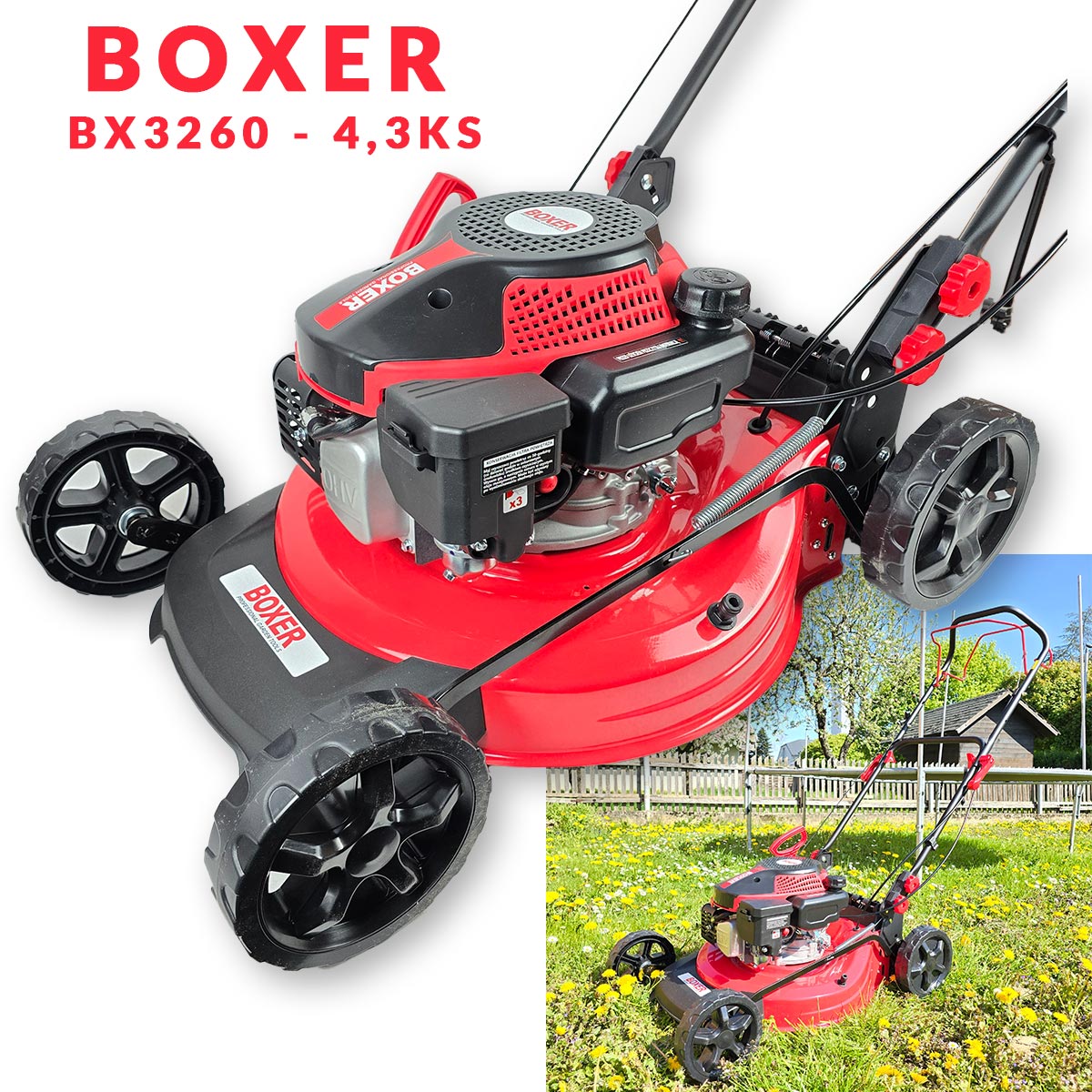 Boxer benzinska samohodna kosilica 4,3 Ks - BX 3260 - Mediteran Shop