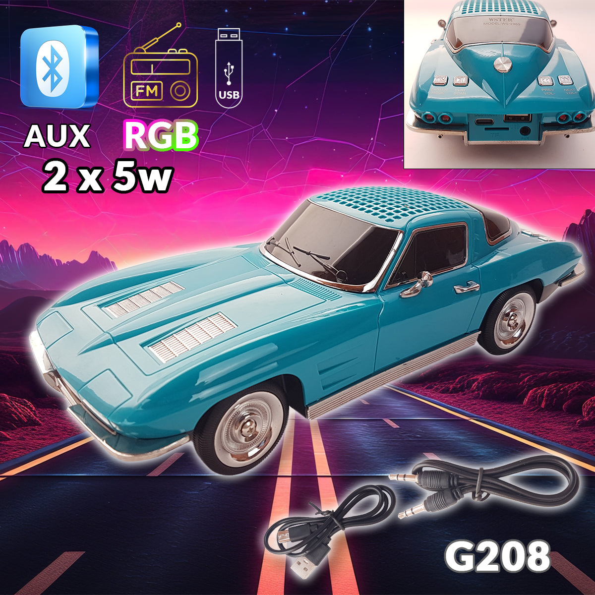 Bluetooth zvučnik Auto G208 - Mediteran Shop
