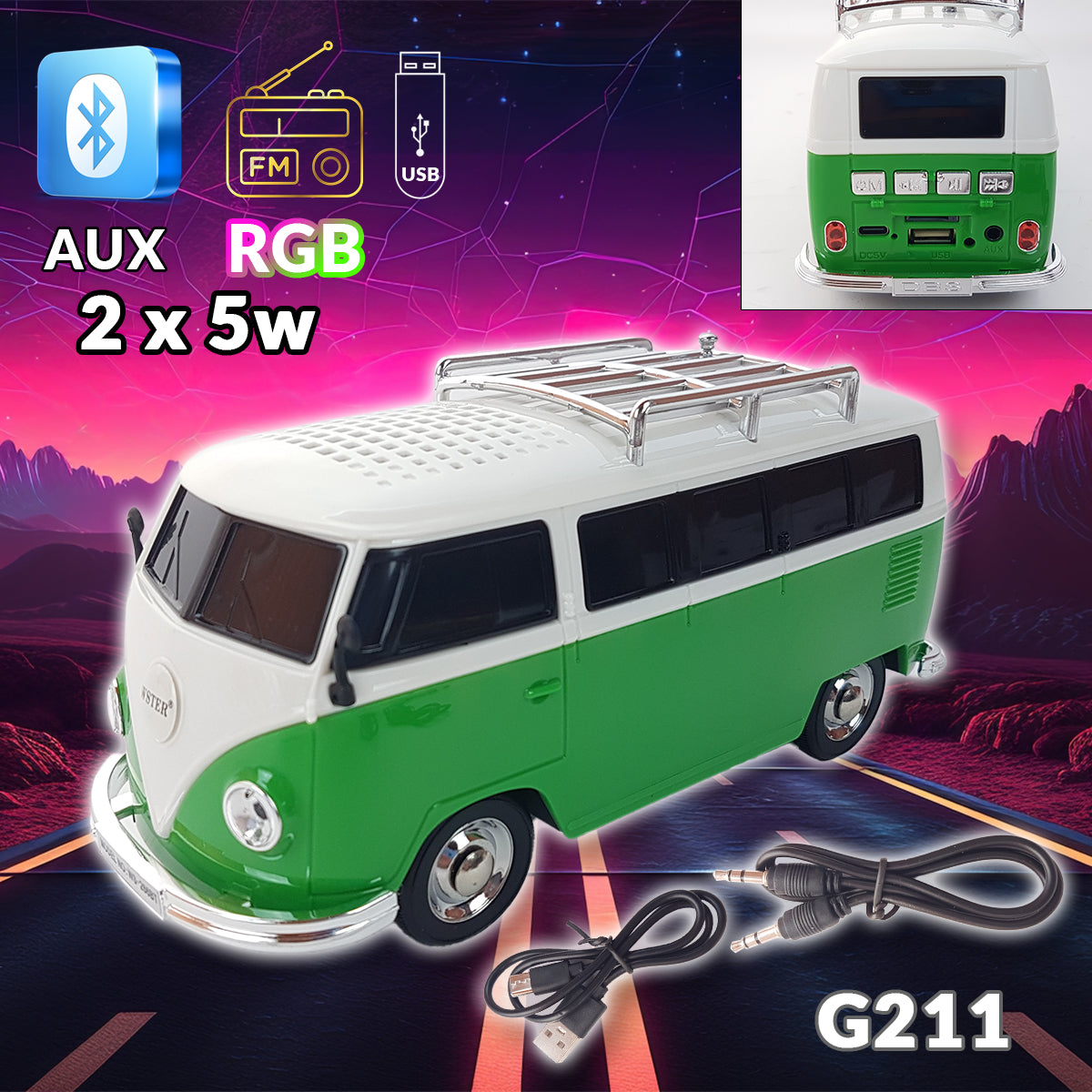 Bluetooth zvučnik Auto G211 - Mediteran Shop