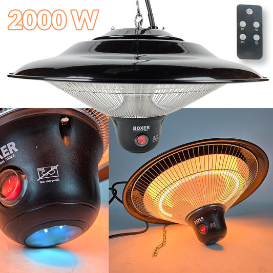 Boxer viseća grijalica 2000W sa daljinskim 3204 - Mediteran Shop
