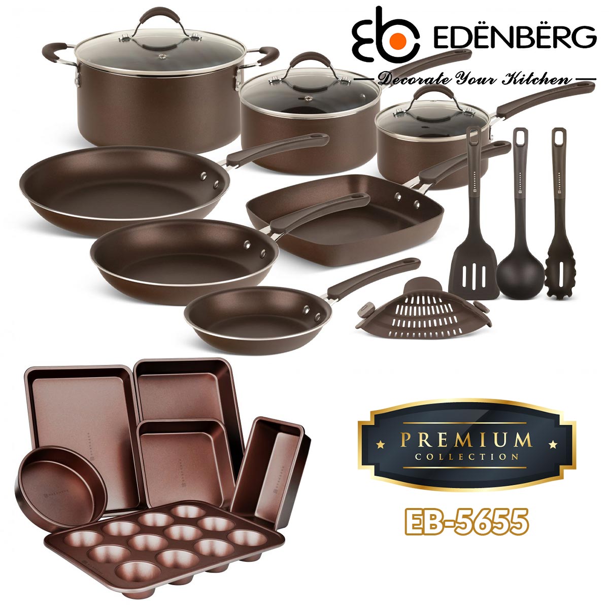 Edenberg set posuđa 20 dijelni set - Premium 5655 - Mediteran Shop