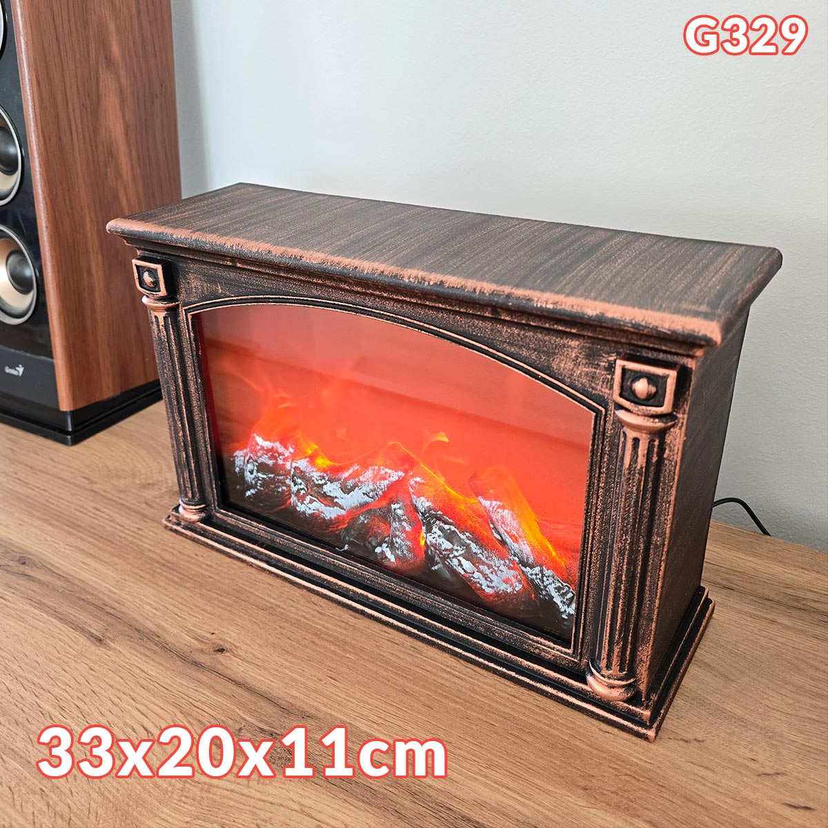 Električni dekorativni kamin G329 - Mediteran Shop