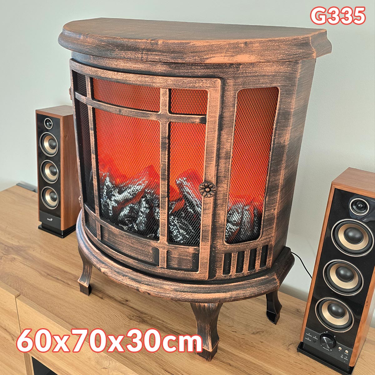 Električni dekorativni kamin G335 - Mediteran Shop