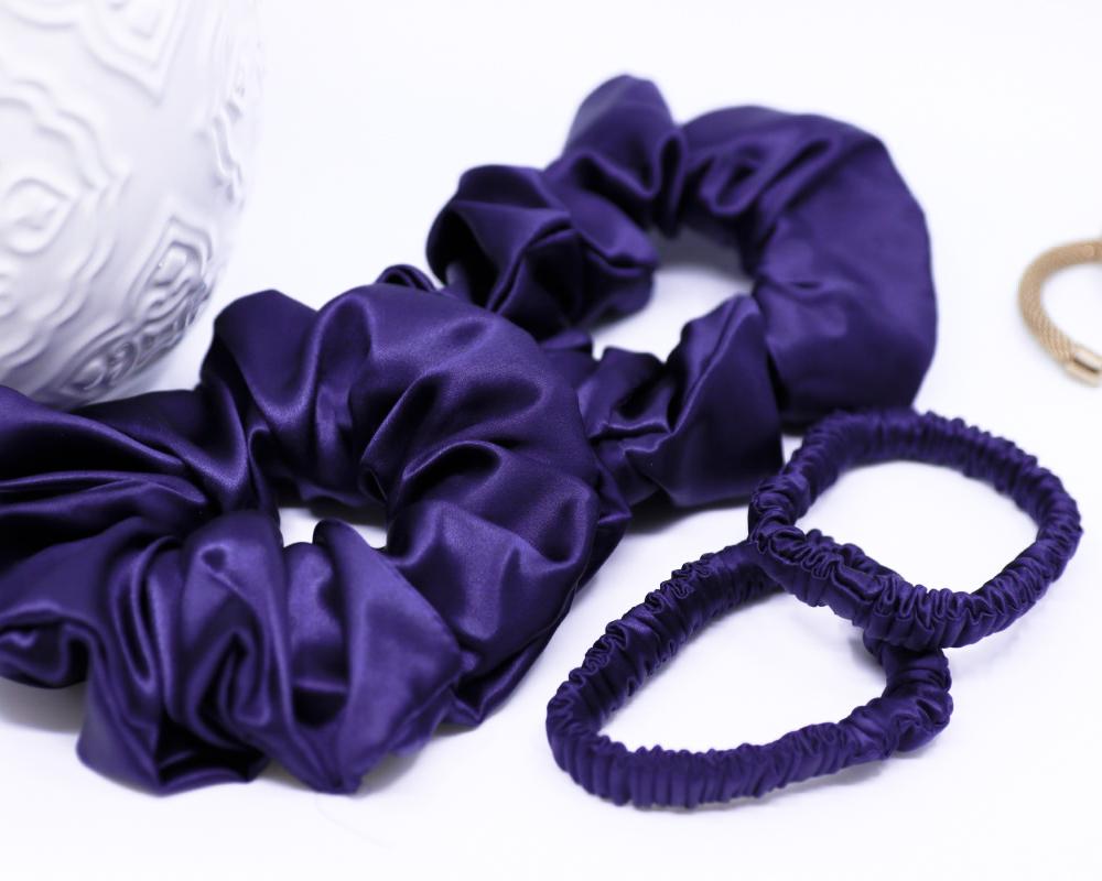 Beauty svileni set Royal Blue za spavanje