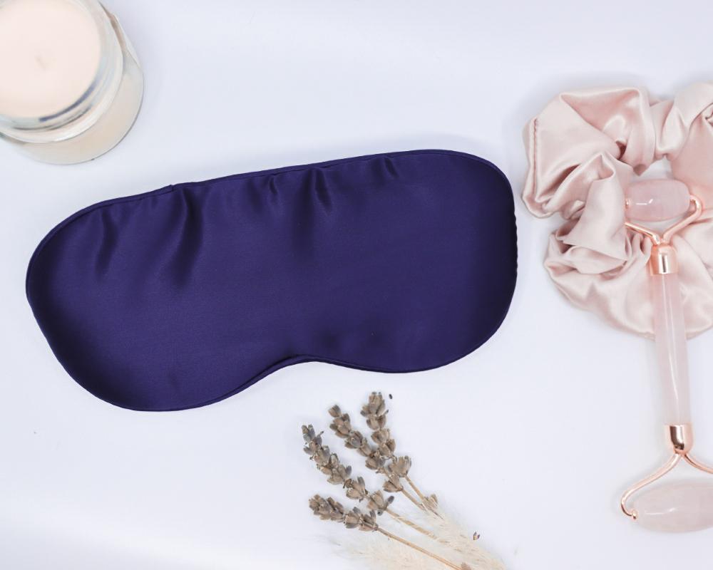 Beauty svileni set Royal Blue za spavanje