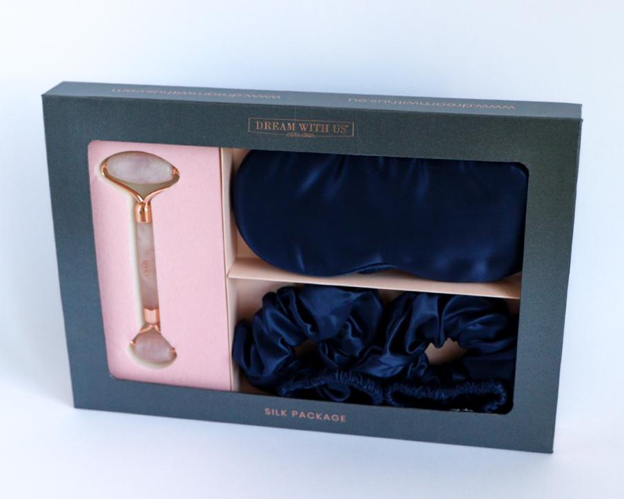Beauty svileni set Royal Blue za spavanje