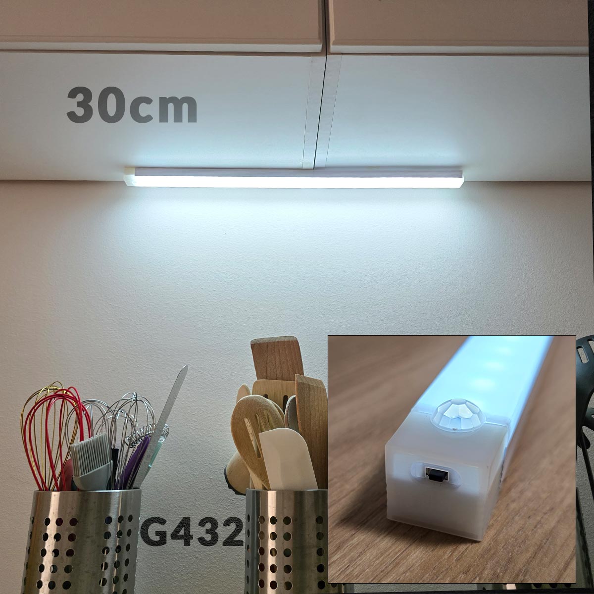 LED senzor kuhinjska rasvjeta 30cm G432 - Mediteran Shop