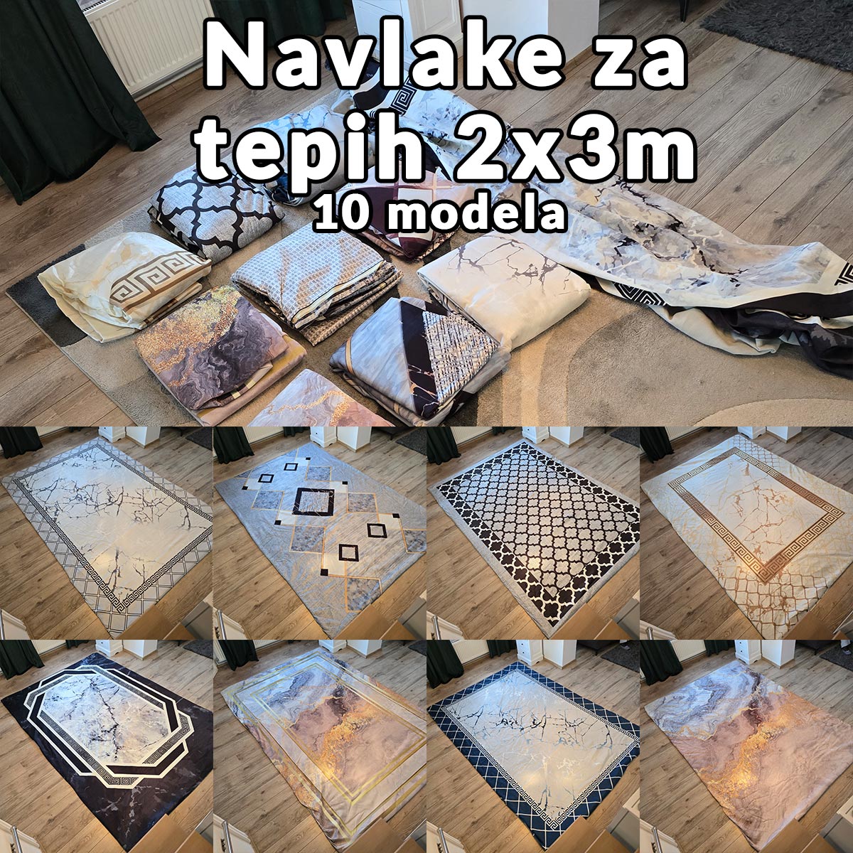Navlake za tepih 200 x 300cm 10 modela - Mediteran Shop