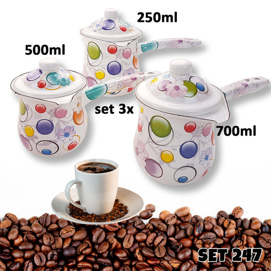 Set od 3x posude za kuhanje kave 247 - Mediteran Shop
